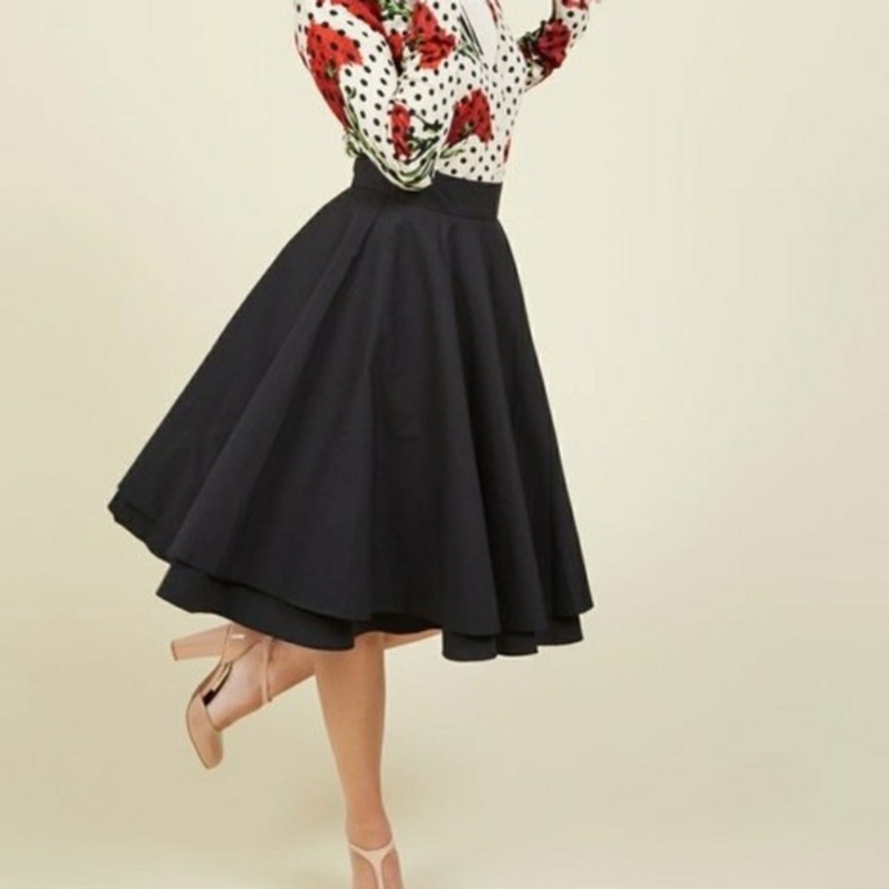 ModCloth Essential Elegance double layered skirt